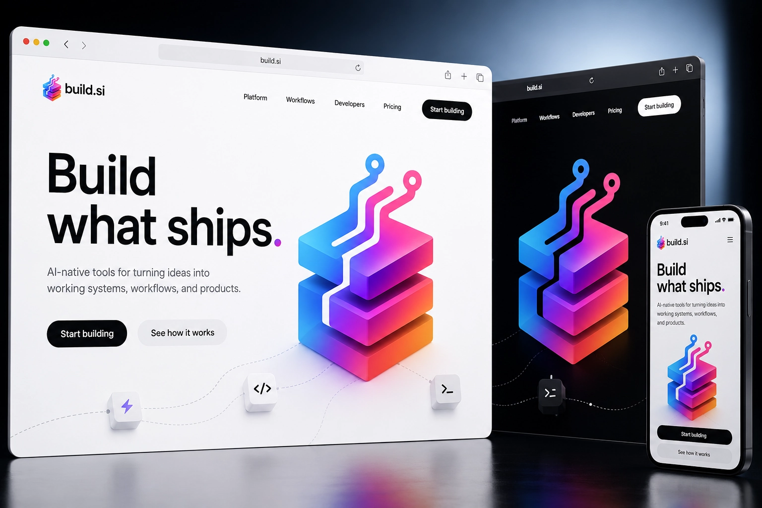 build.si website concept preview
