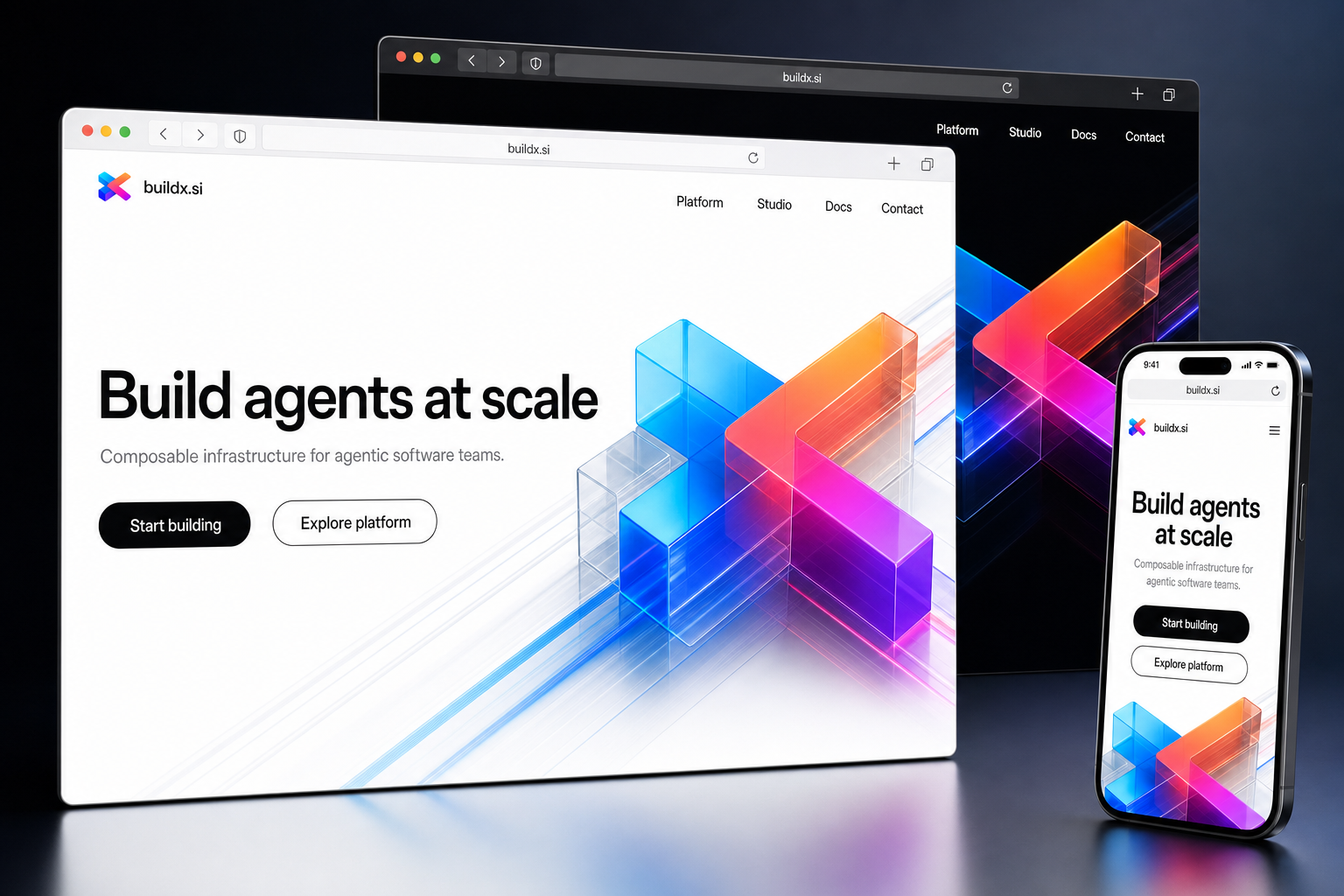buildx.si website concept preview