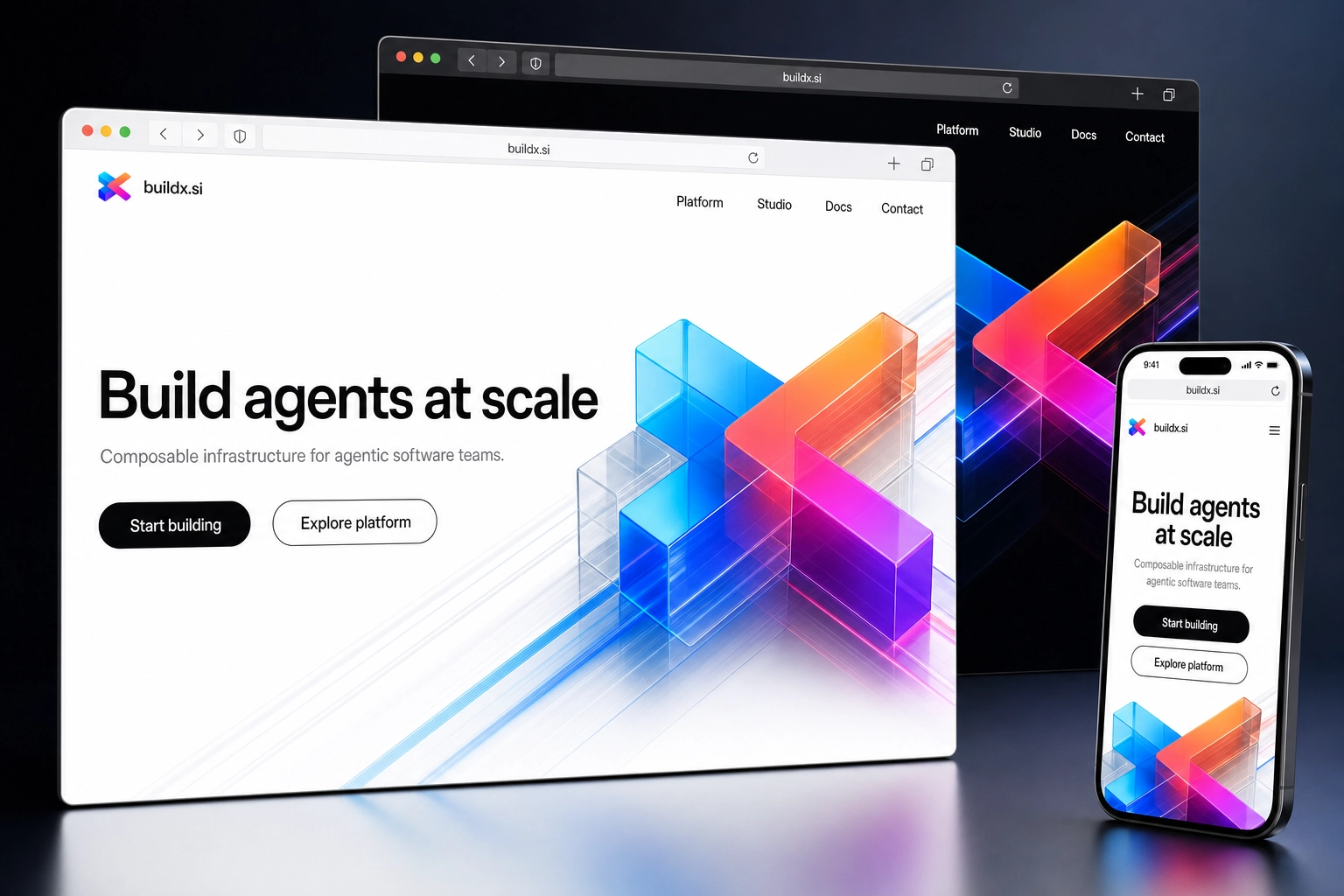 buildx.si website concept preview