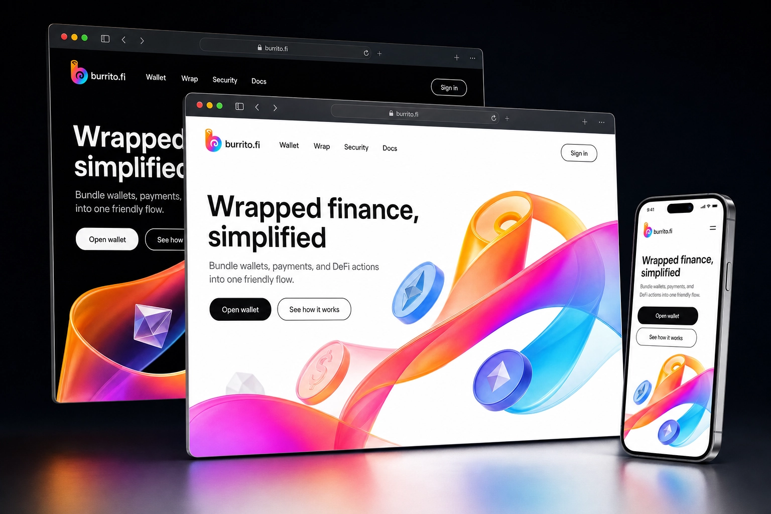 burrito.fi website concept preview