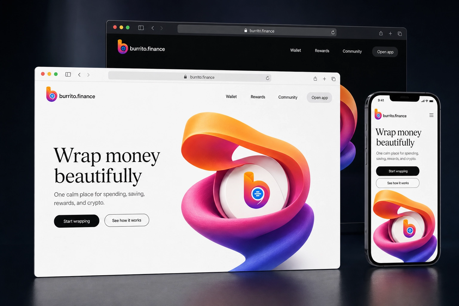 burrito.finance website concept preview