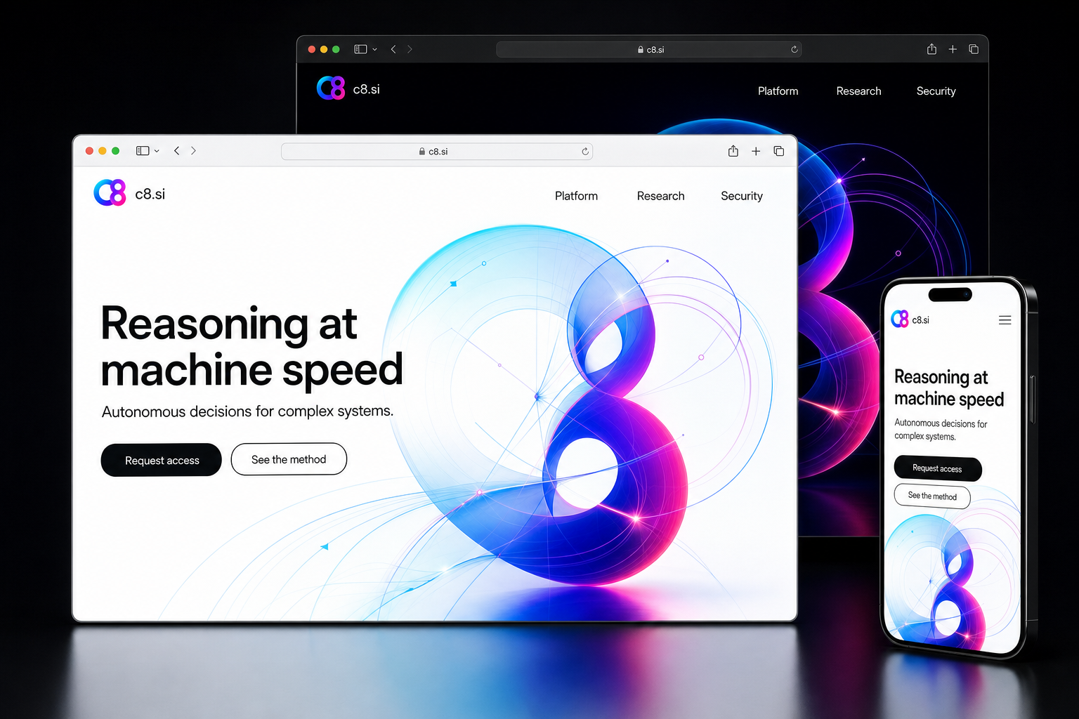 c8.si website concept preview enlarged