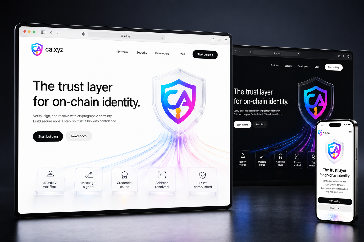 ca.xyz website concept preview