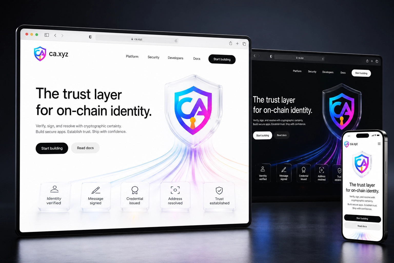 ca.xyz website concept preview