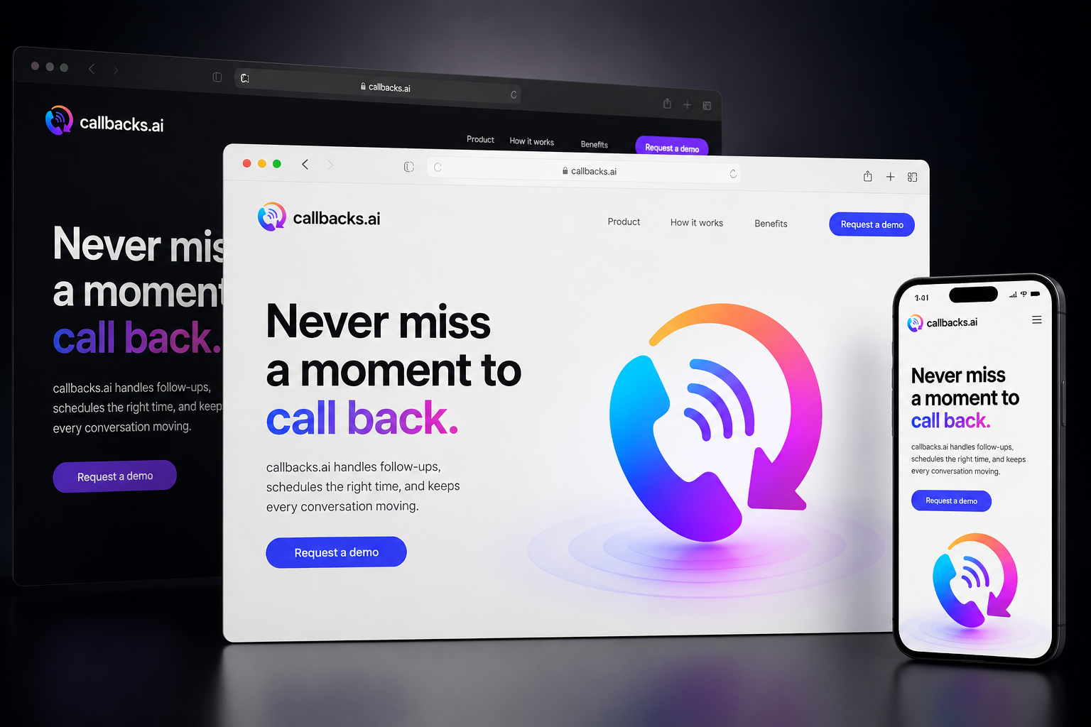 callbacks.ai website concept preview