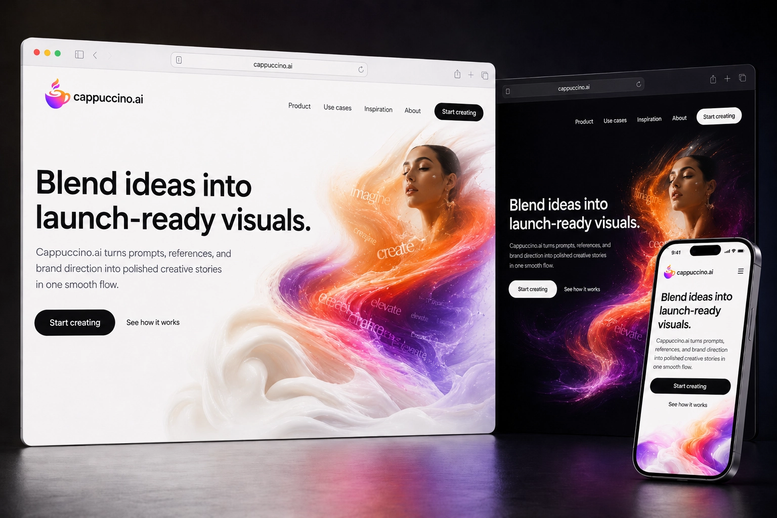 cappuccino.ai website concept preview