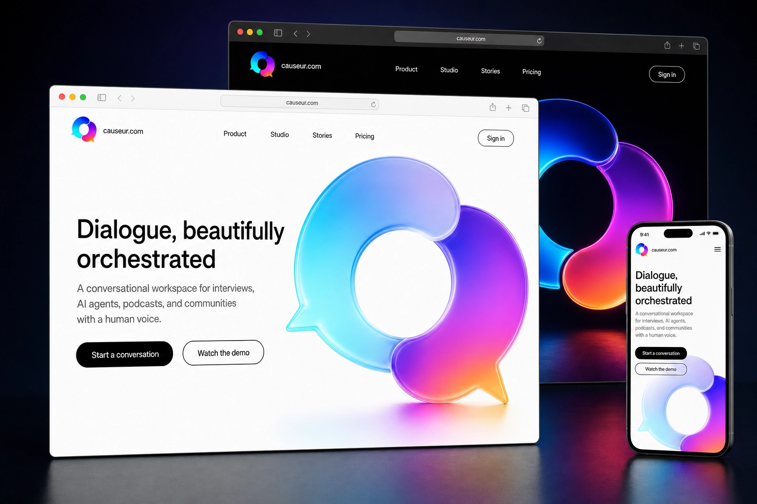 causeur.com website concept preview