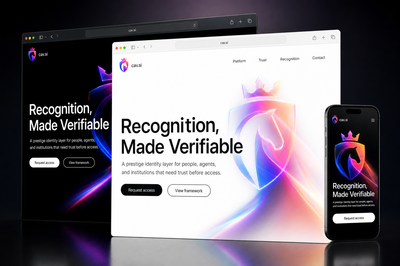 cav.si website concept preview