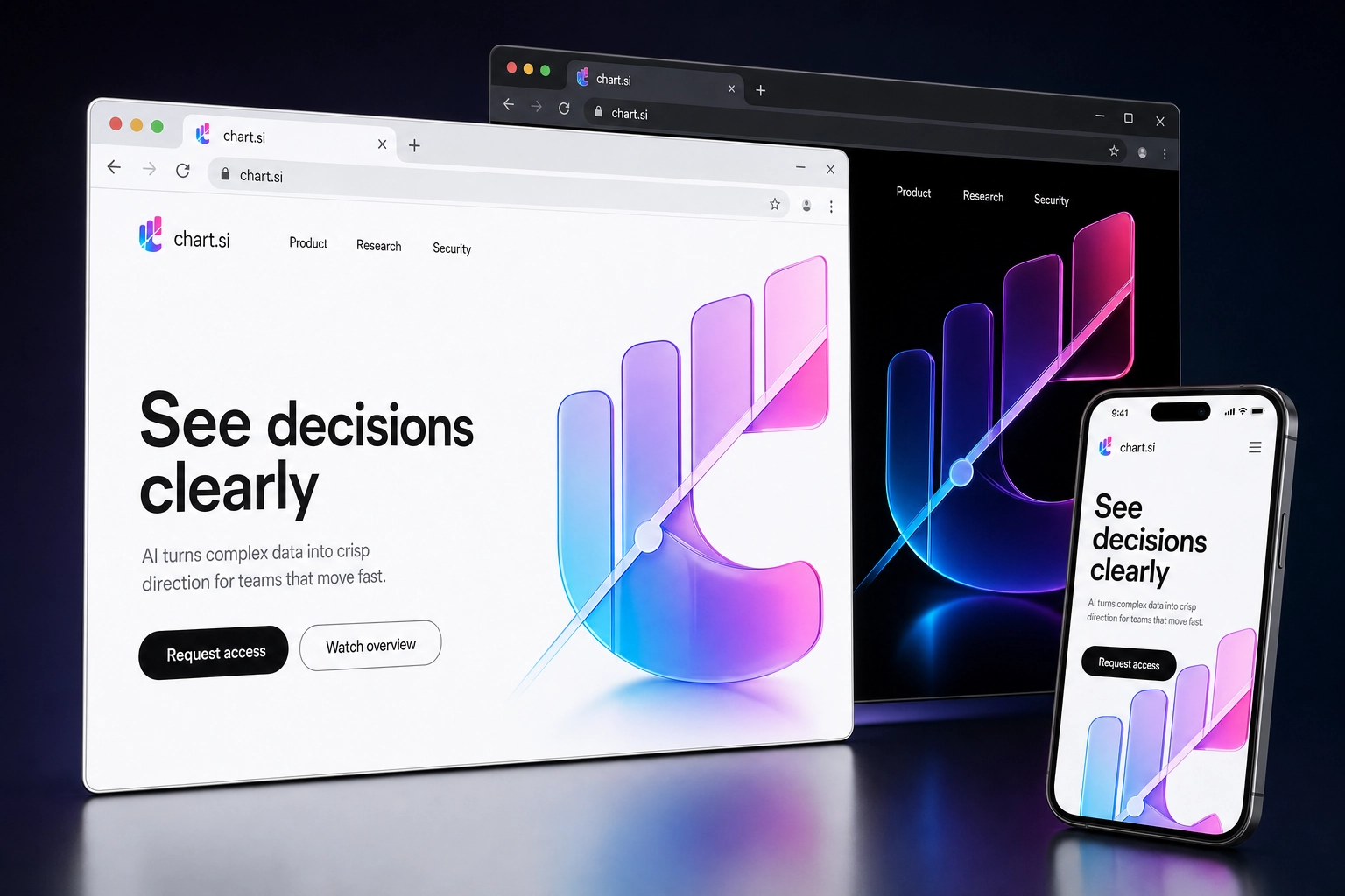 chart.si website concept preview