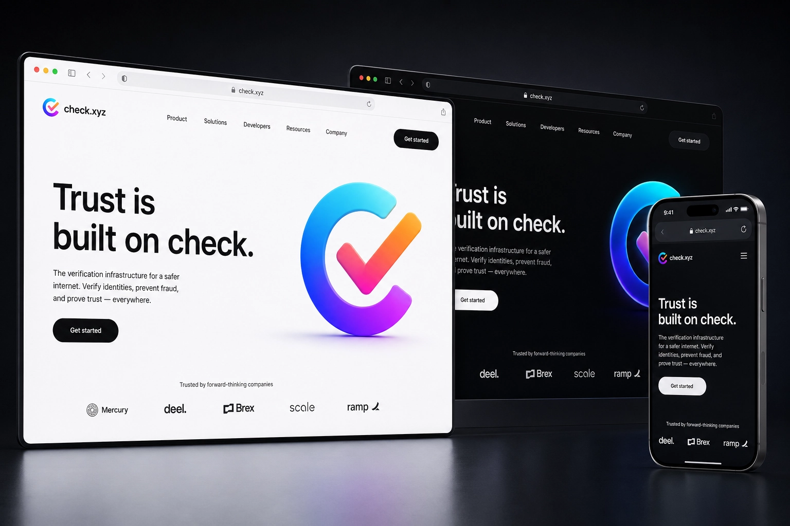 check.xyz website concept preview