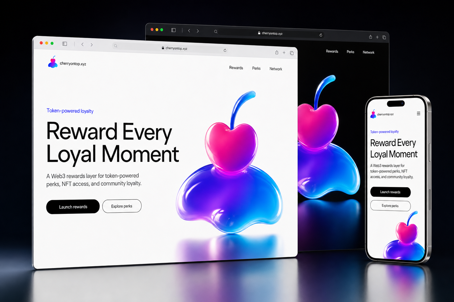 cherryontop.xyz website concept preview enlarged