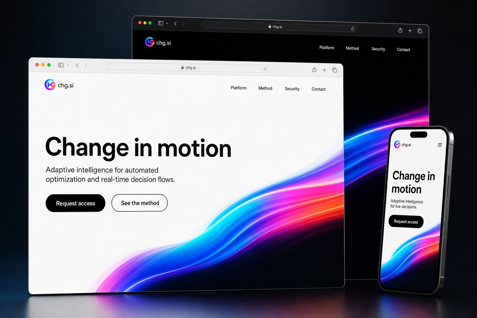 chg.si website concept preview