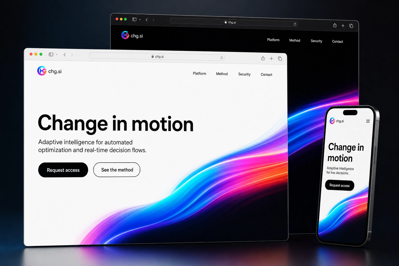 chg.si website concept preview