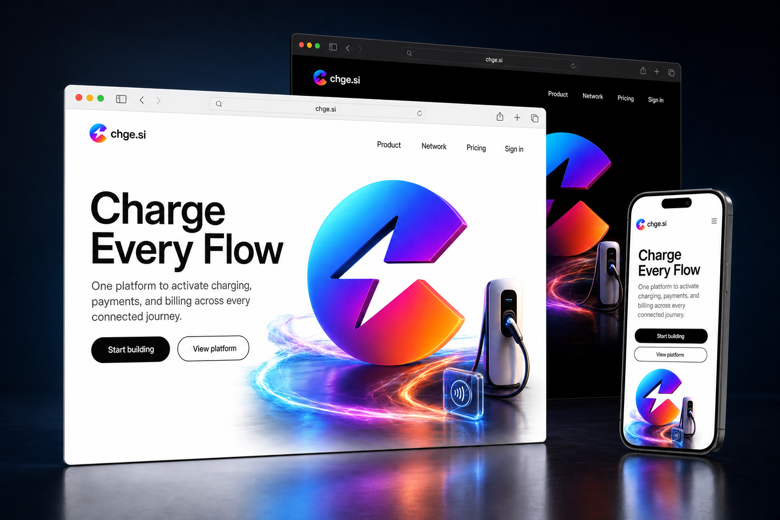 chge.si website concept preview