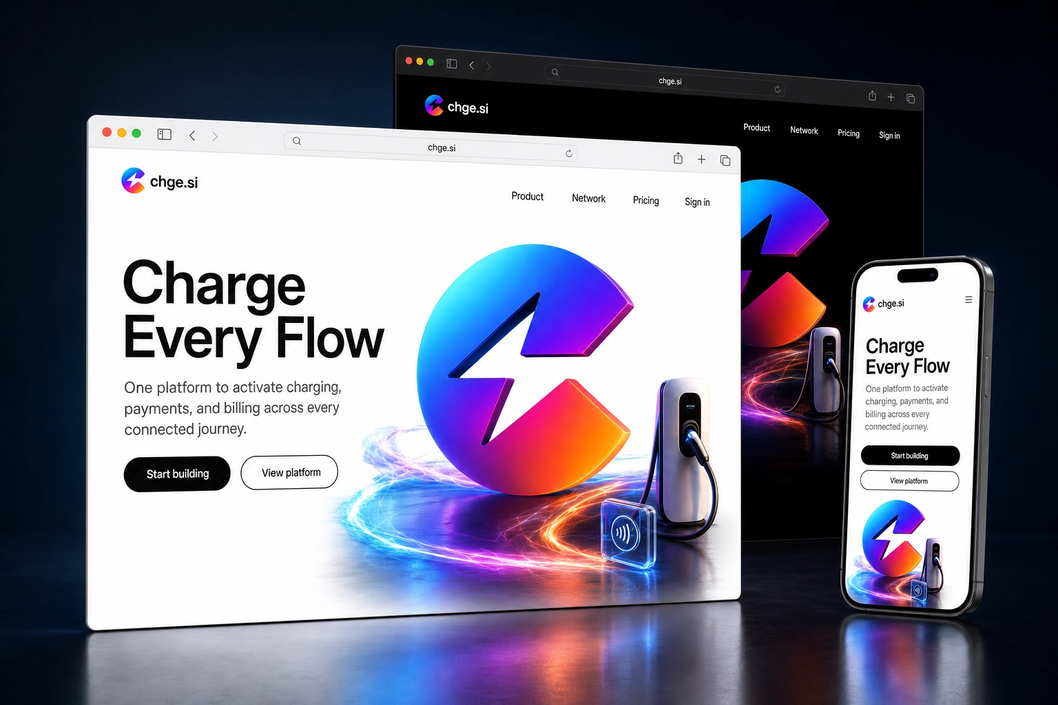chge.si website concept preview