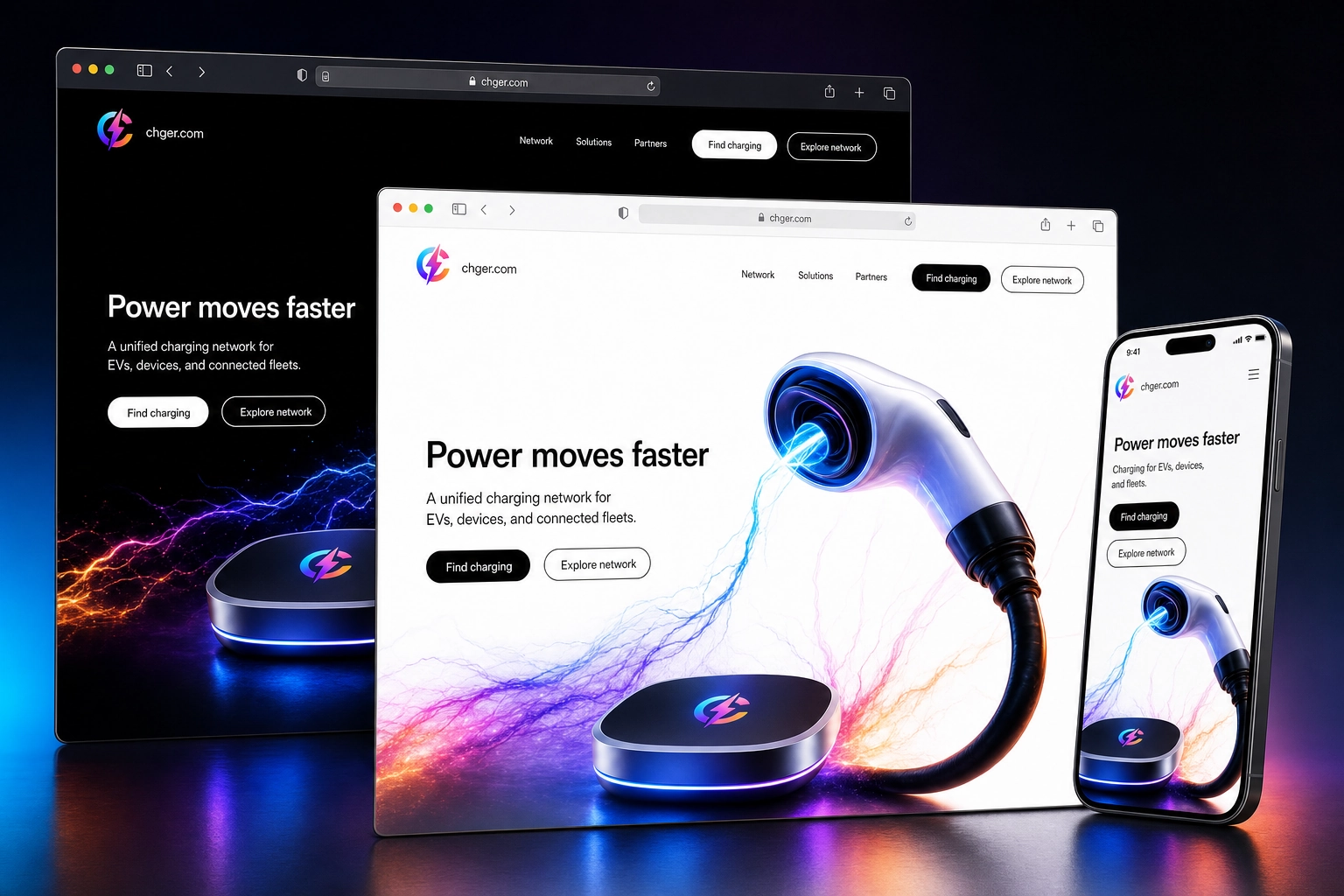 chger.com website concept preview