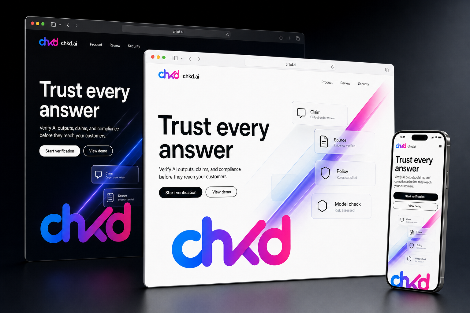 chkd.ai website concept preview enlarged