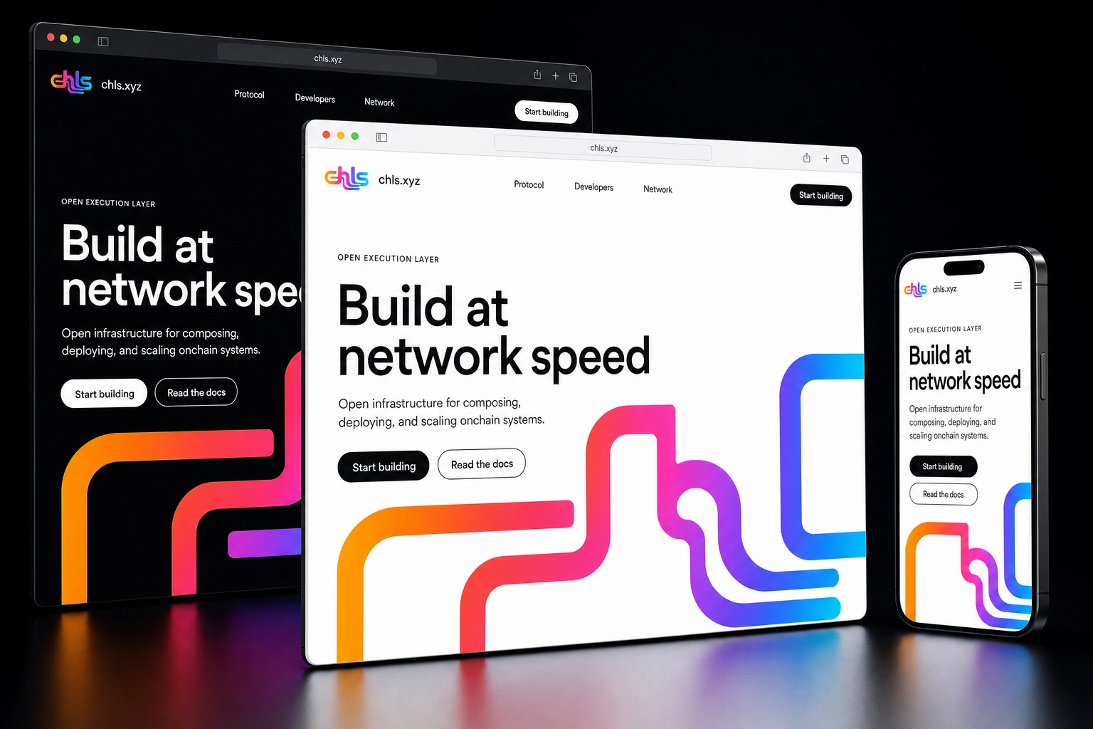 chls.xyz website concept preview
