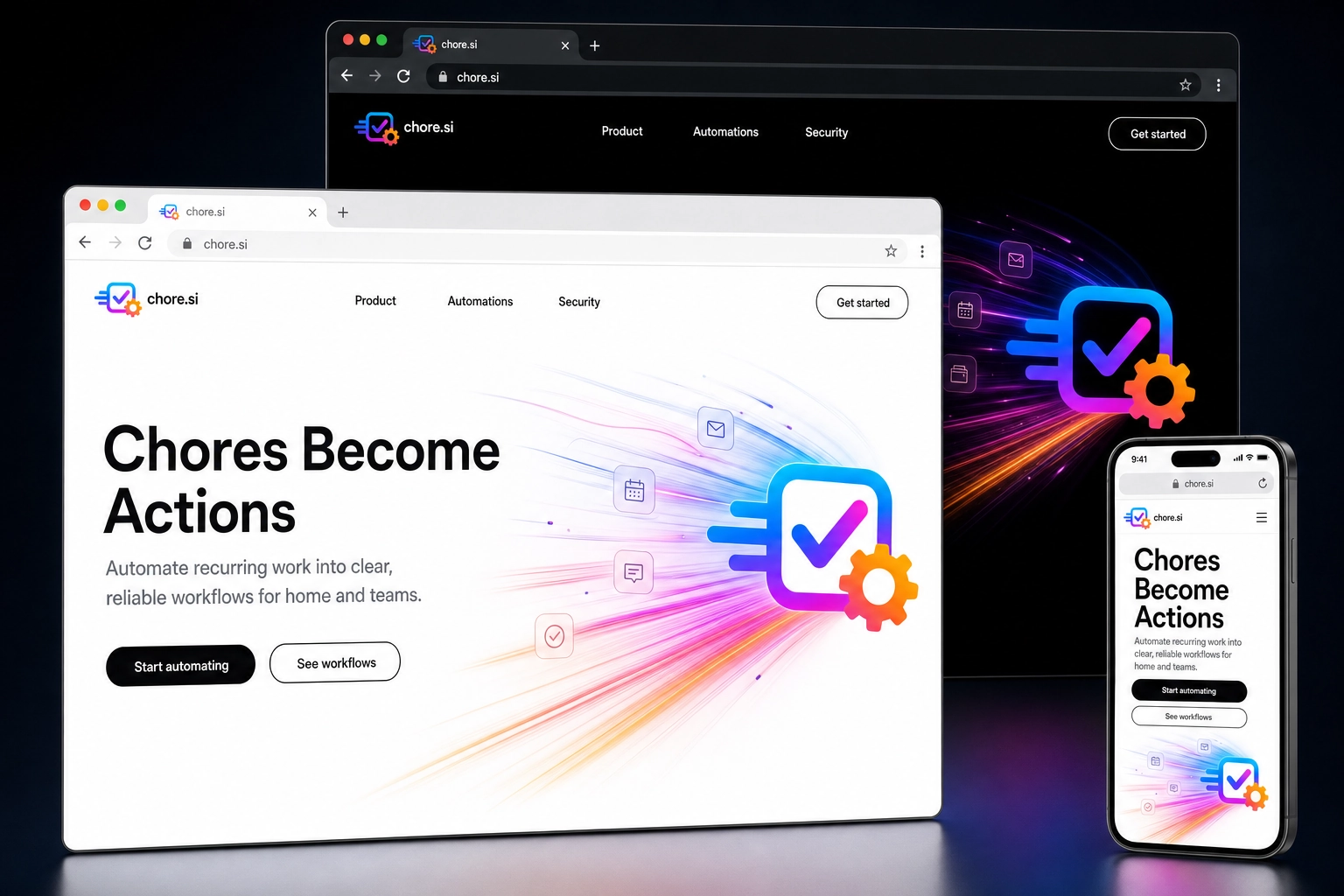 chore.si website concept preview