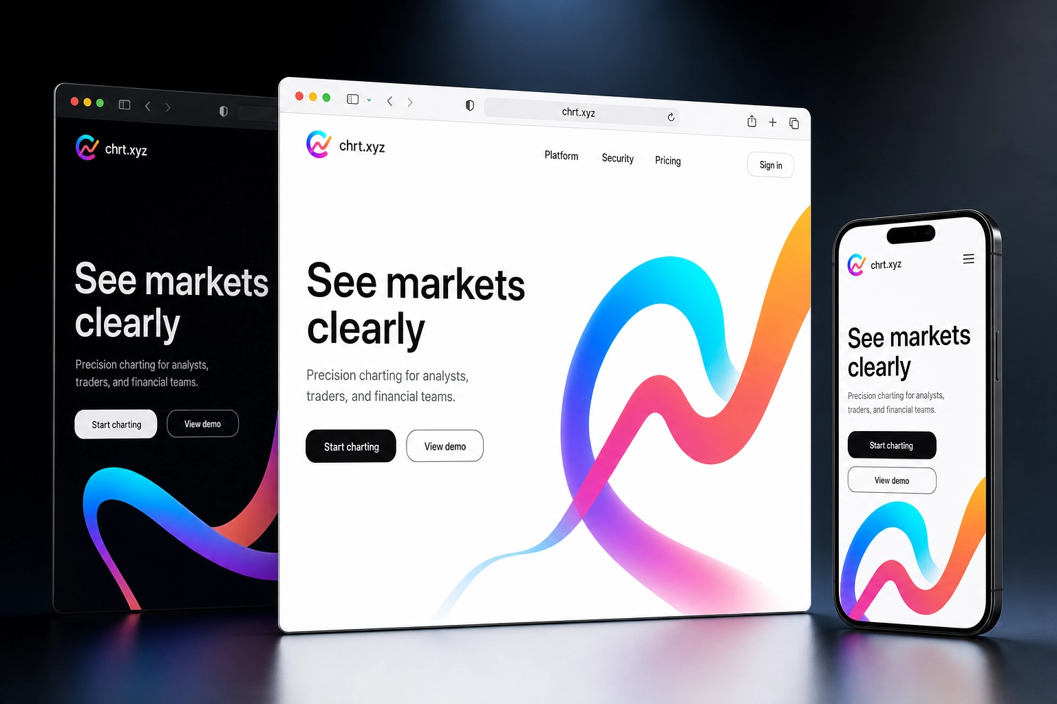 chrt.xyz website concept preview