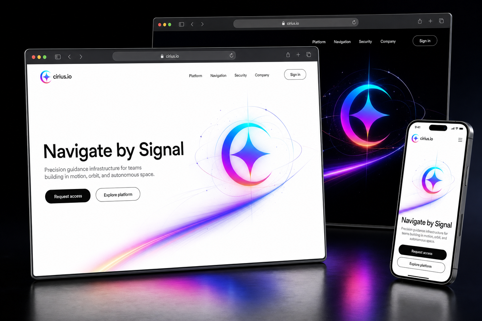 cirius.io website concept preview