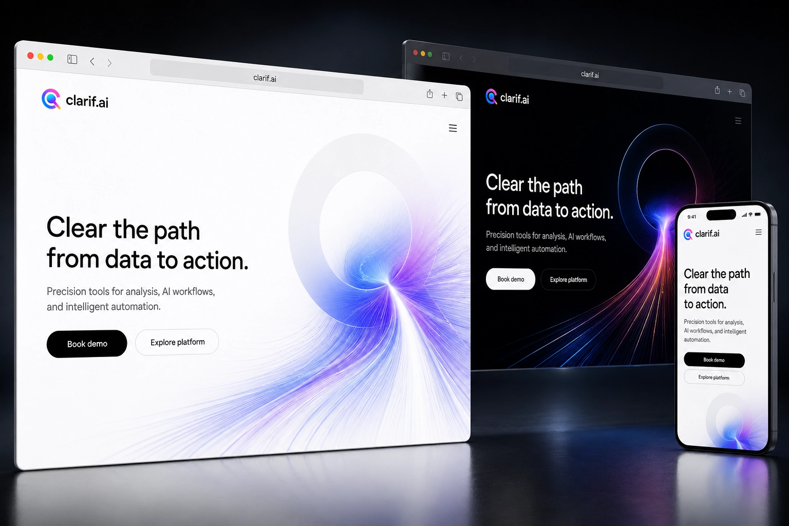 clarif.ai website concept preview