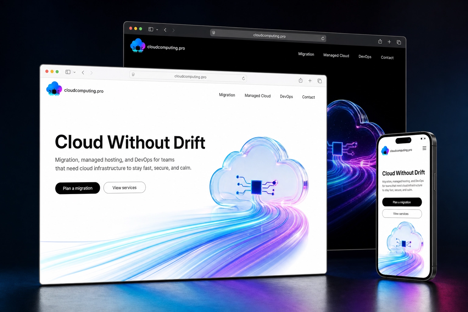 cloudcomputing.pro website concept preview