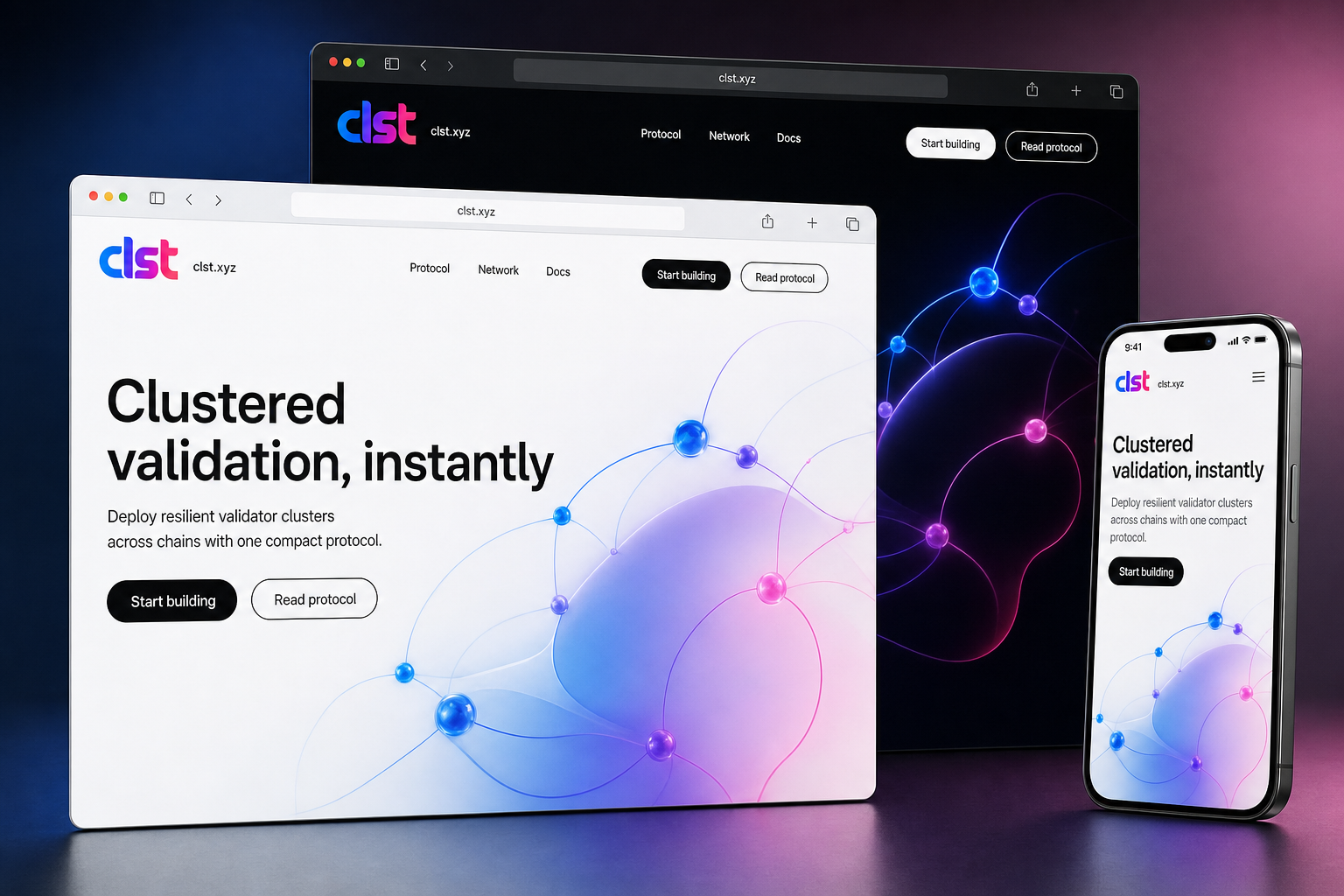 clst.xyz website concept preview enlarged