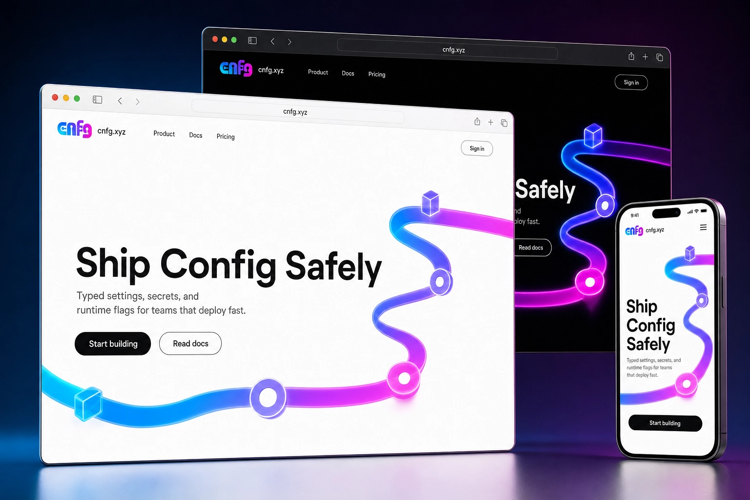 cnfg.xyz website concept preview