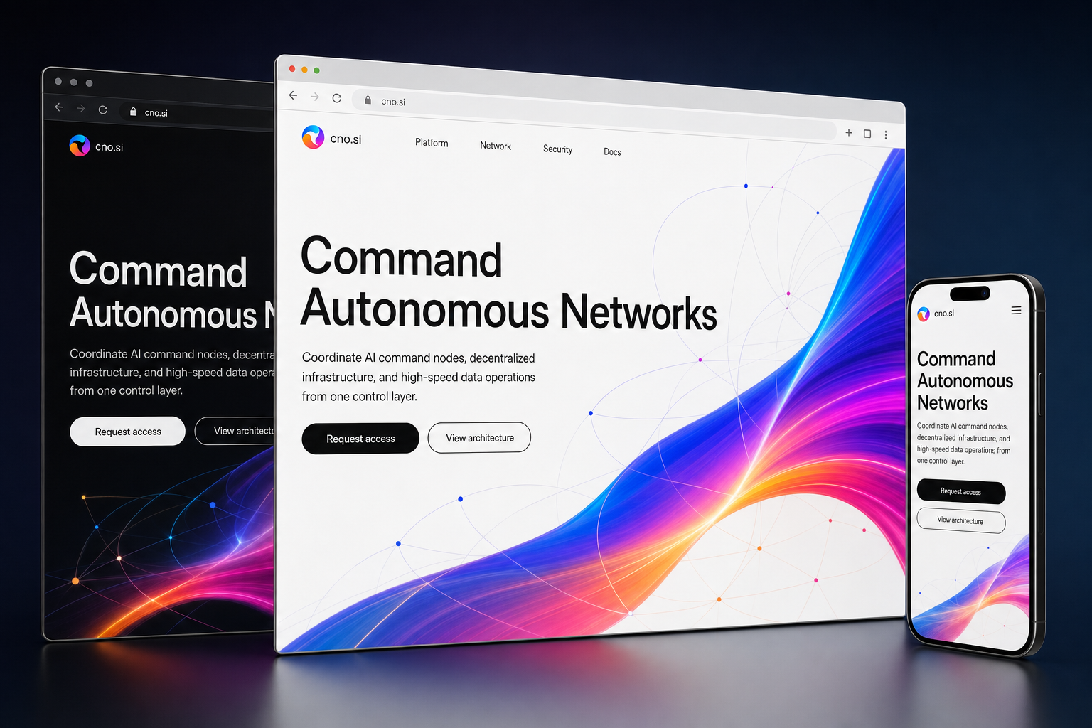 cno.si website concept preview