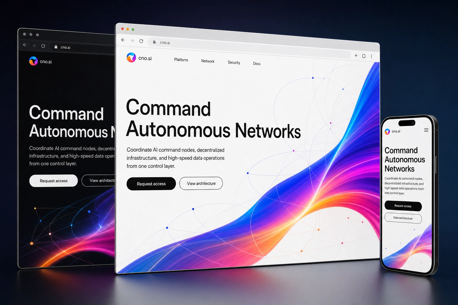 cno.si website concept preview