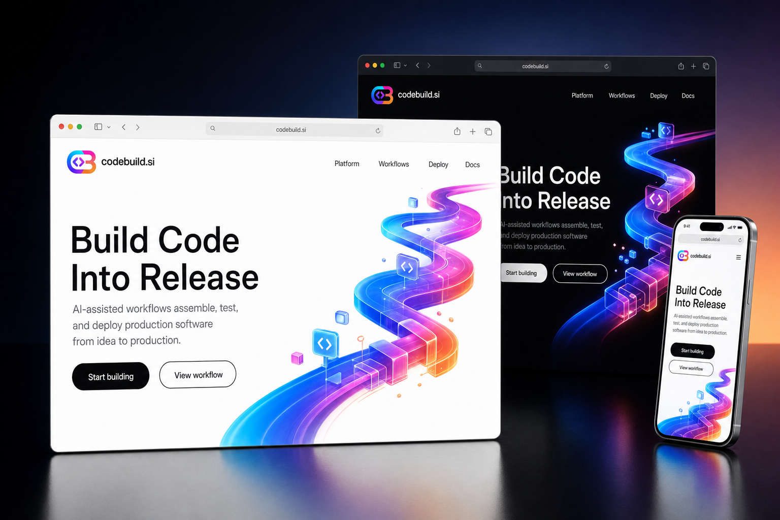 codebuild.si website concept preview