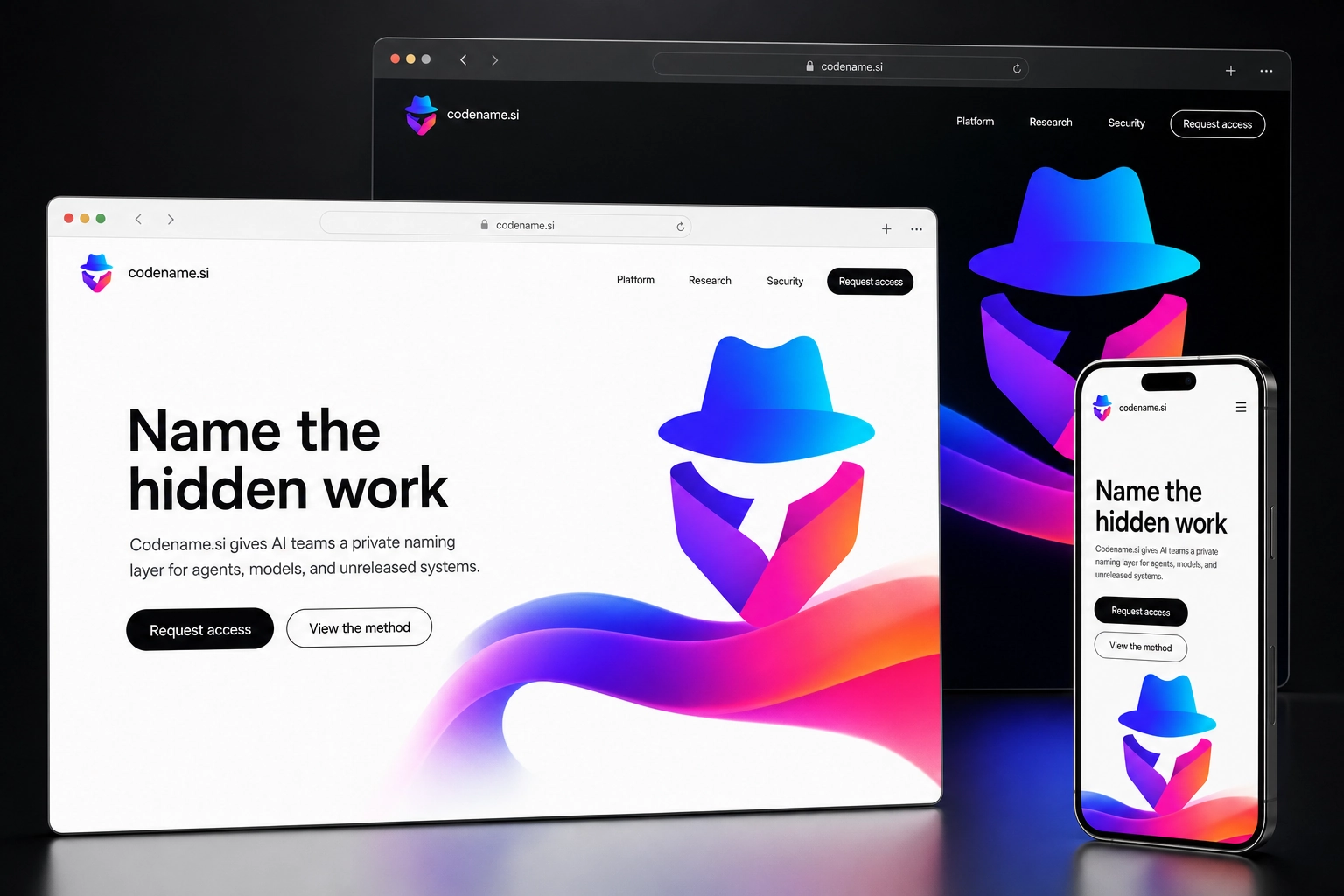 codename.si website concept preview