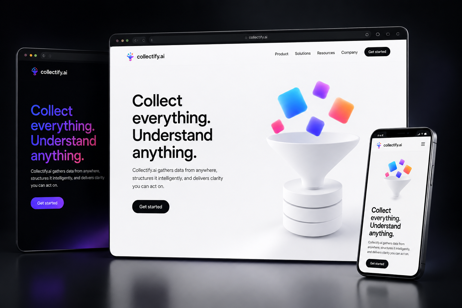collectify.ai website concept preview