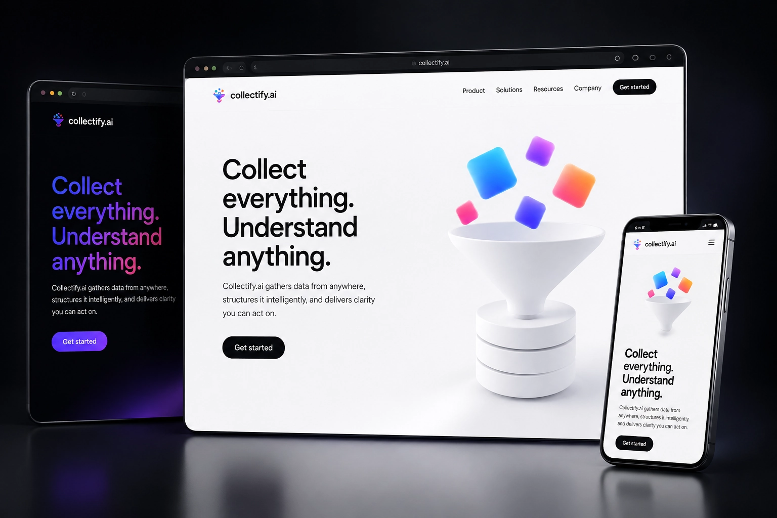 collectify.ai website concept preview