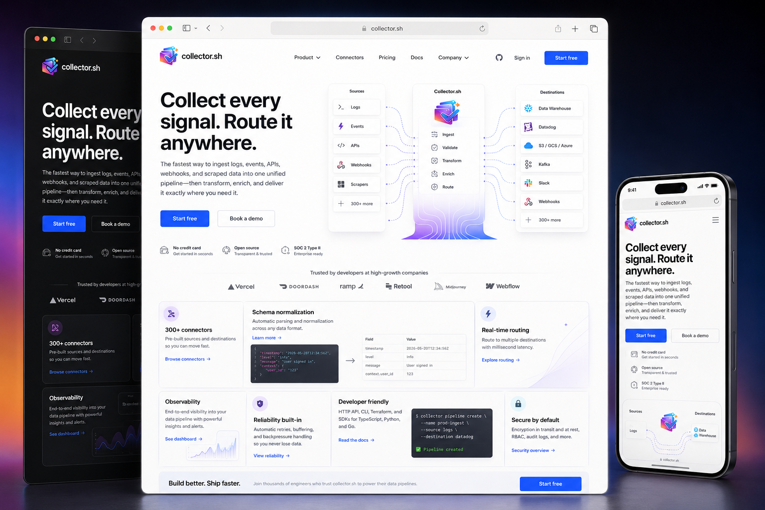 collector.sh website concept preview