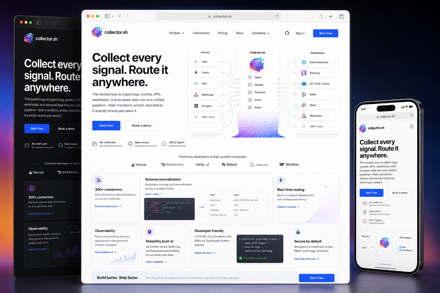 collector.sh website concept preview