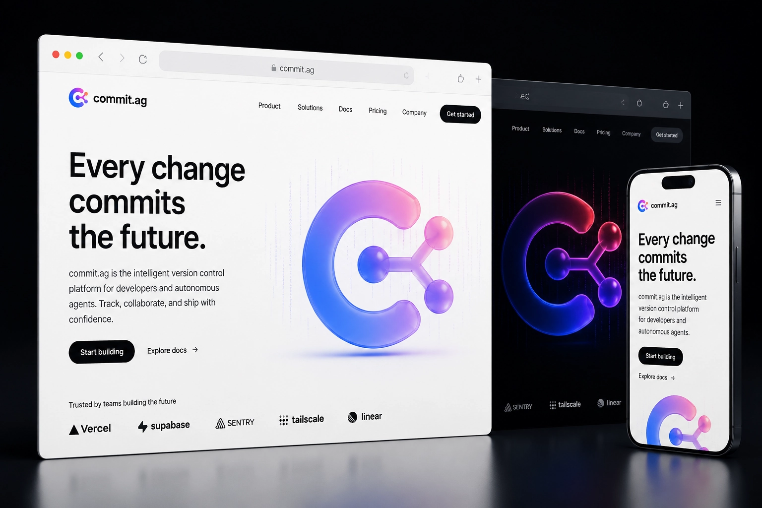 commit.ag website concept preview