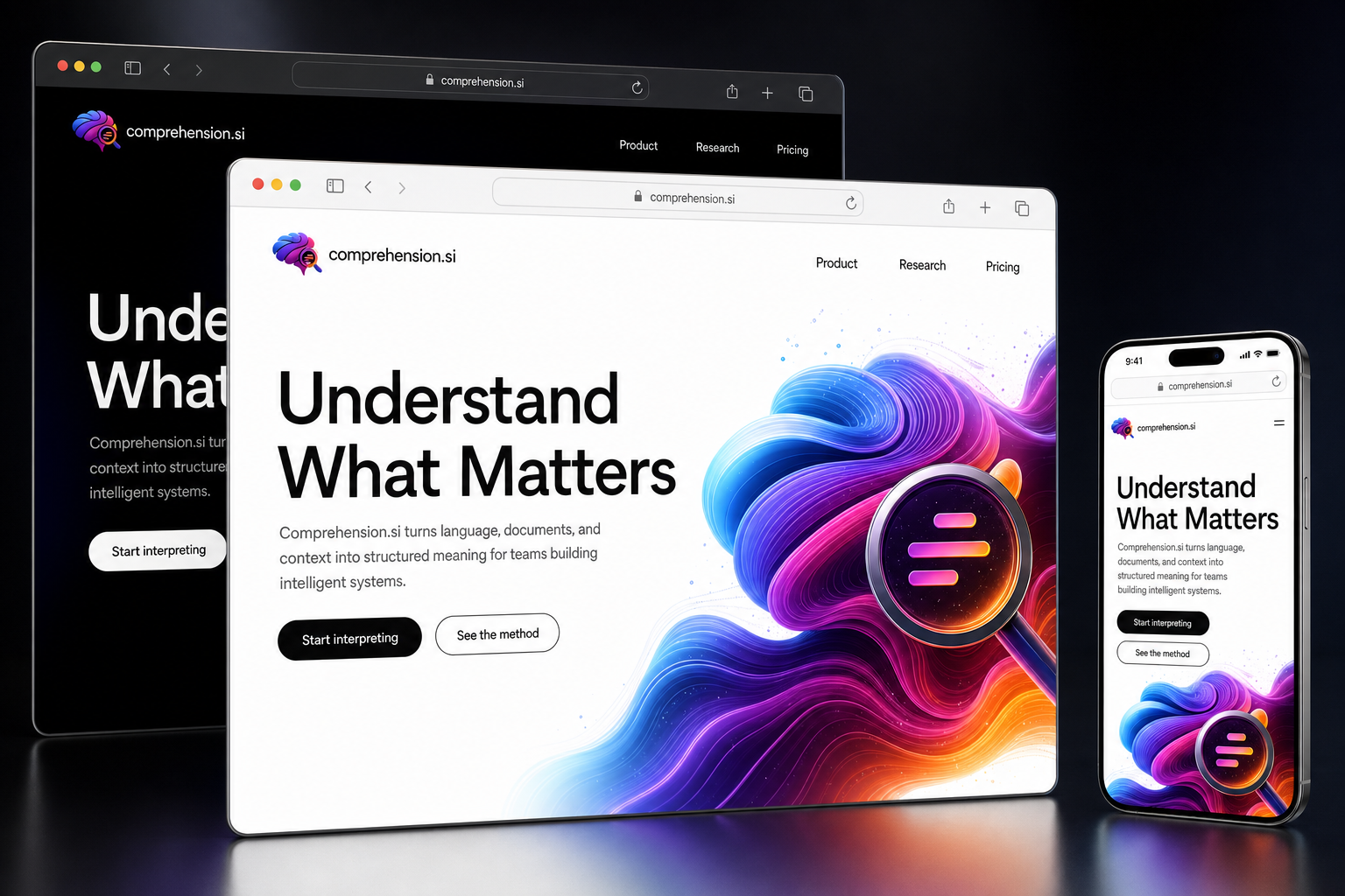 comprehension.si website concept preview enlarged