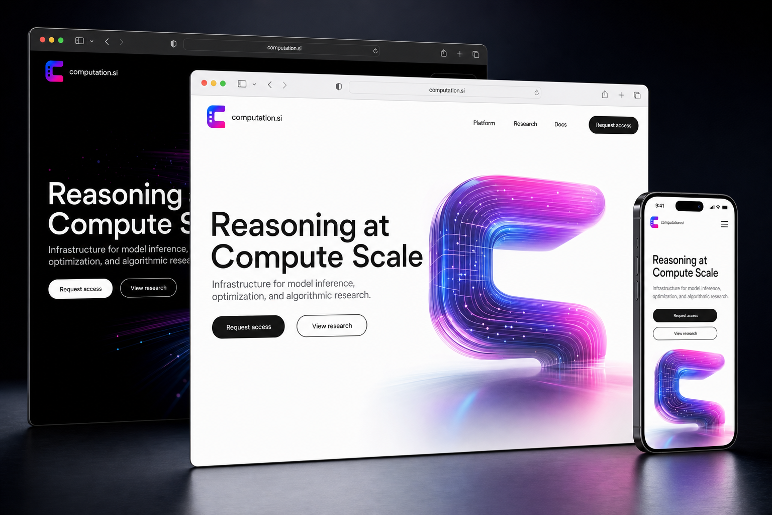 computation.si website concept preview