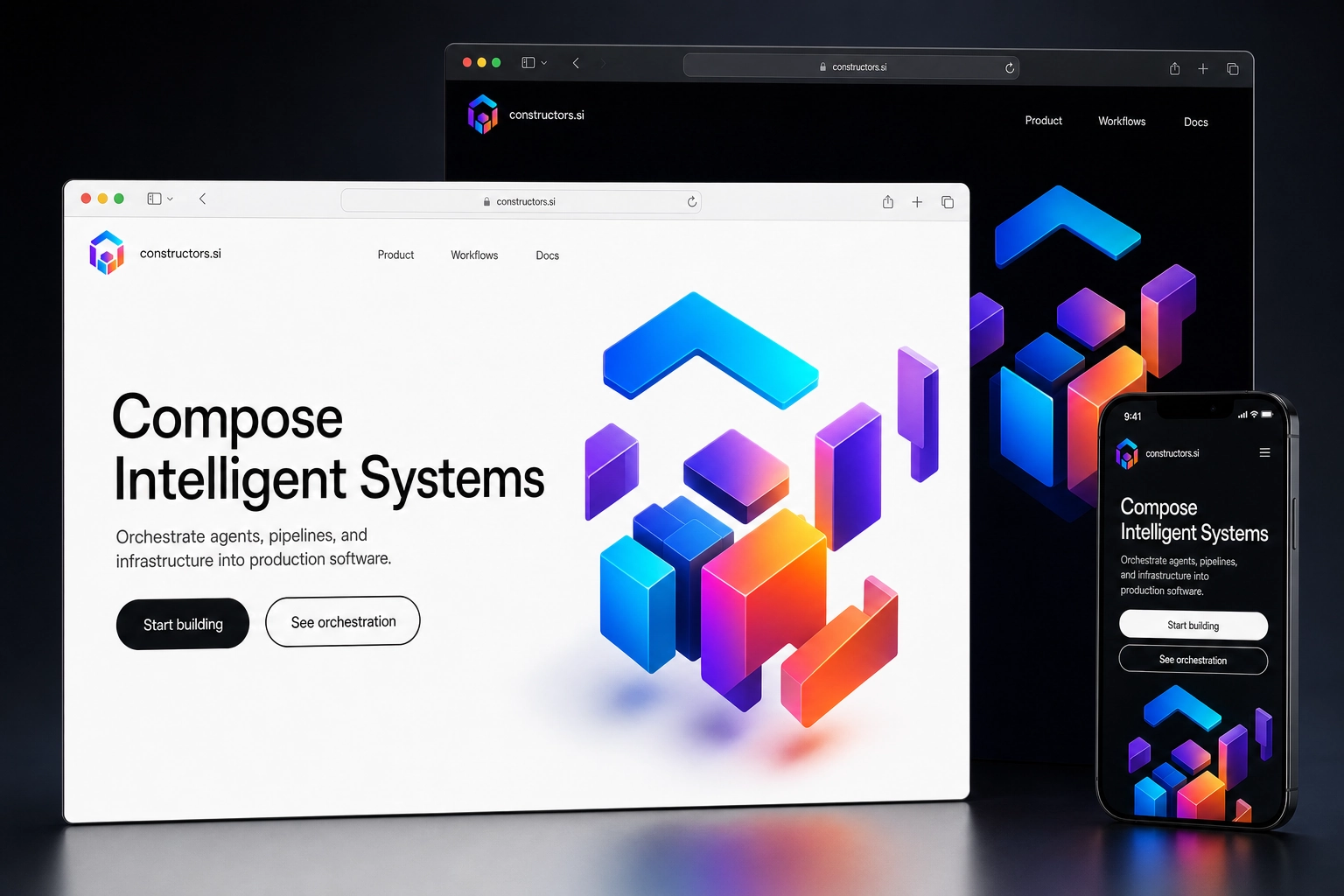 constructors.si website concept preview