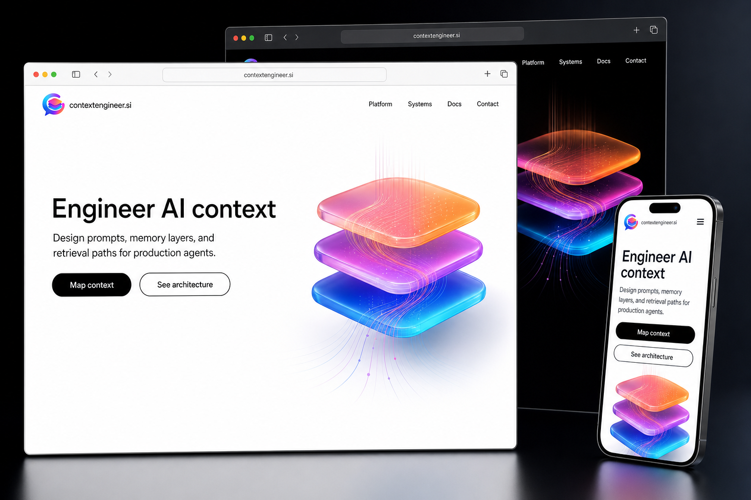 contextengineer.si website concept preview enlarged