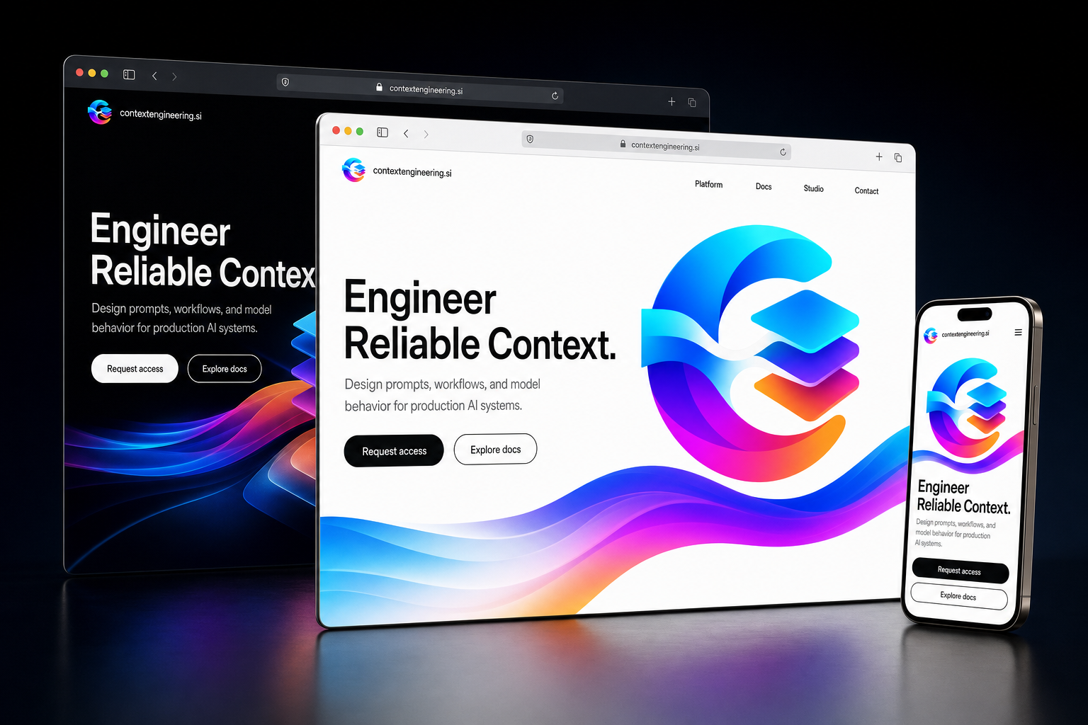 contextengineering.si website concept preview