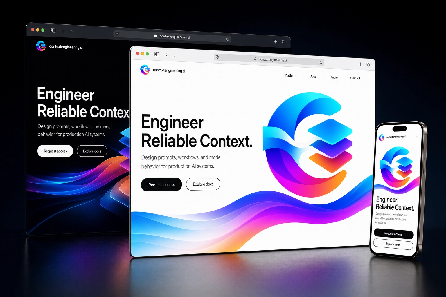 contextengineering.si website concept preview