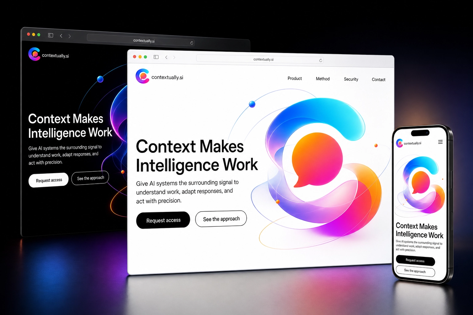 contextually.si website concept preview