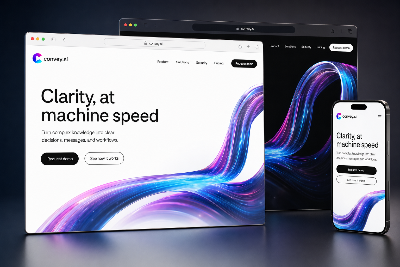 convey.si website concept preview
