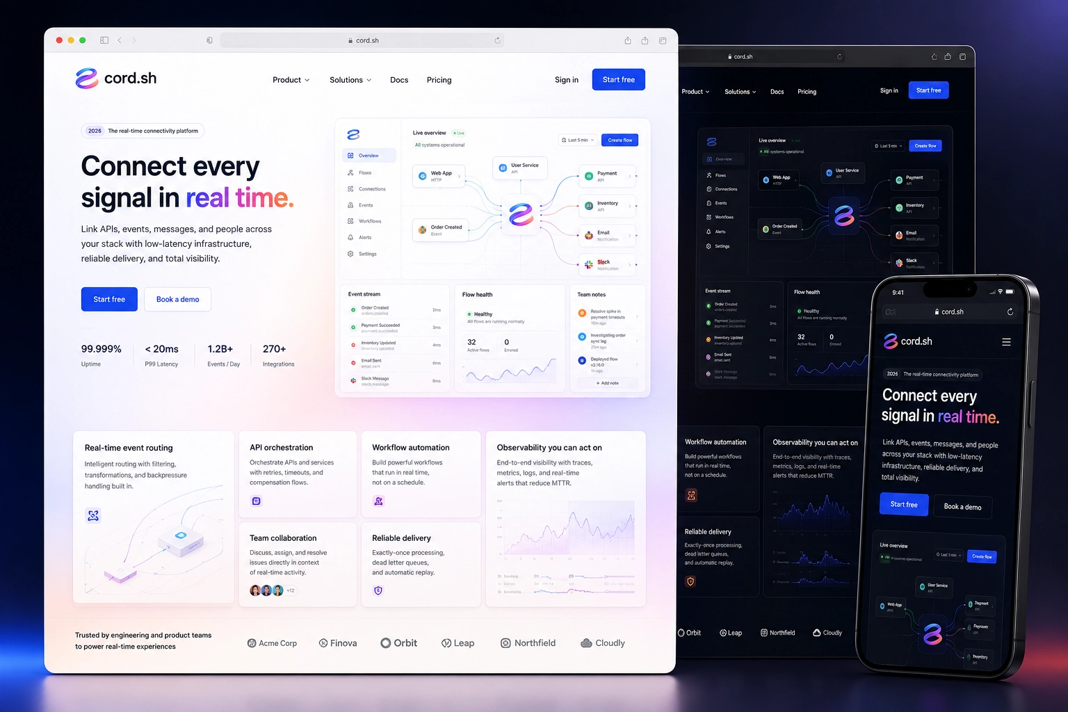 cord.sh website concept preview