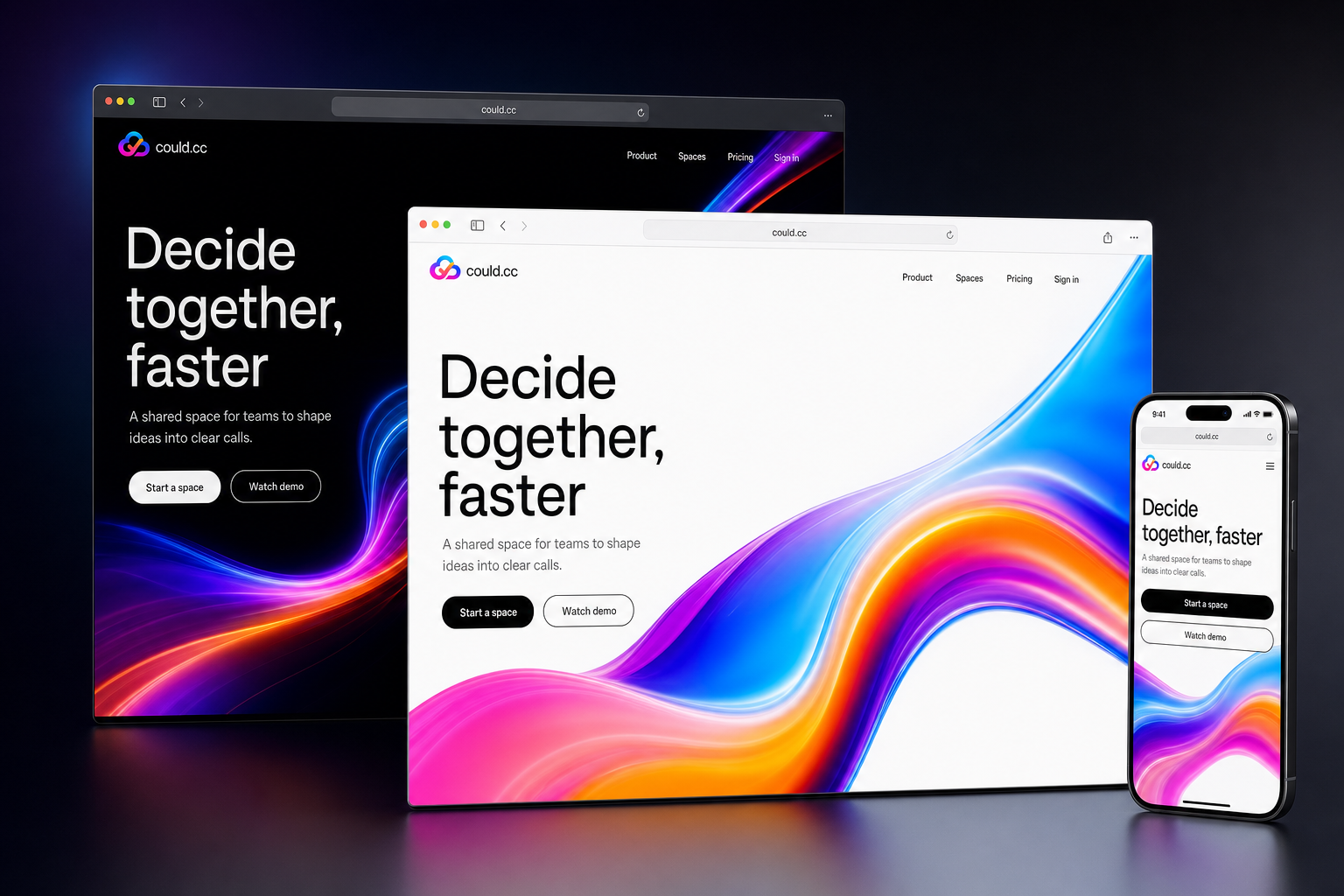 could.cc website concept preview