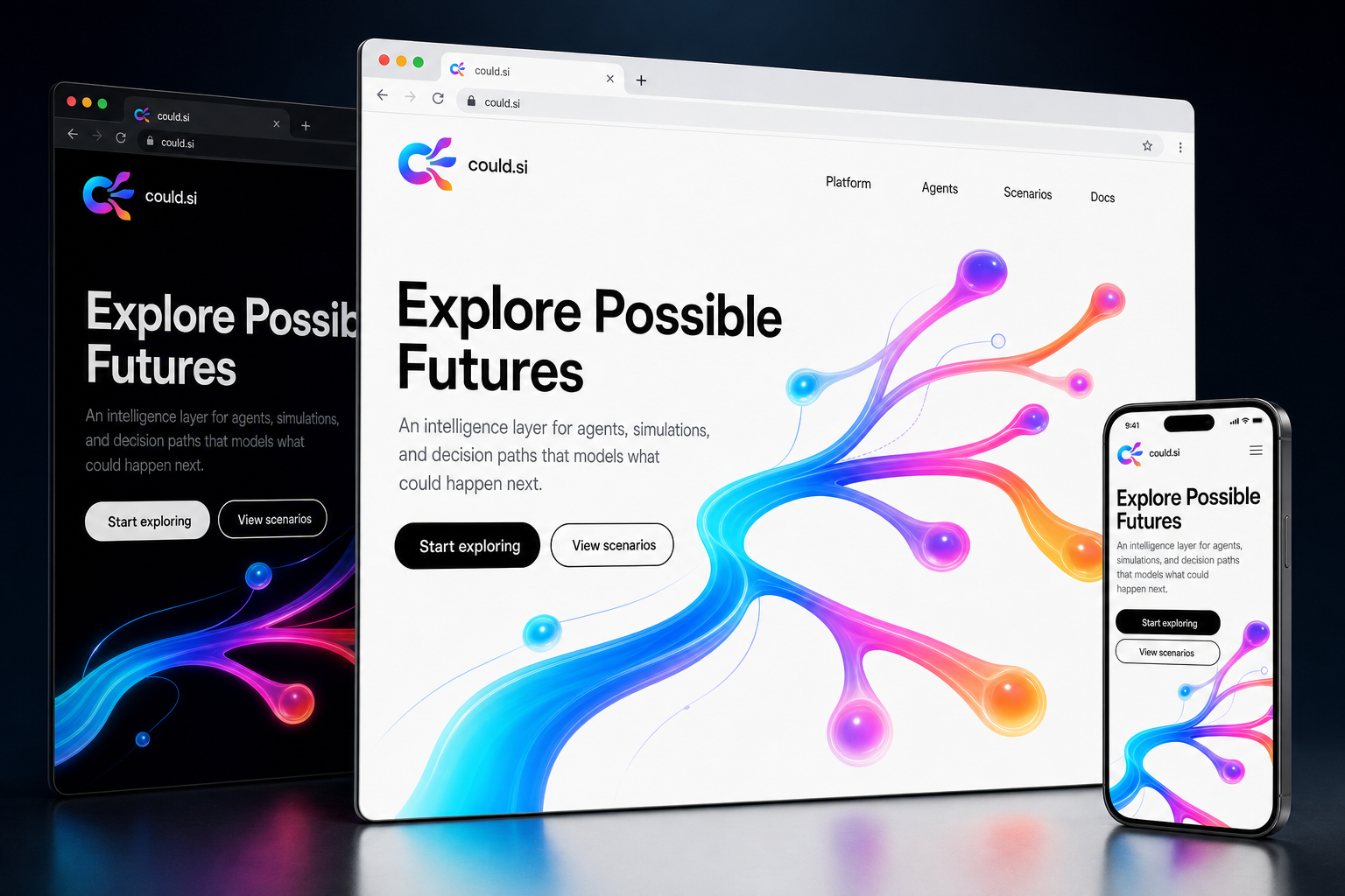 could.si website concept preview