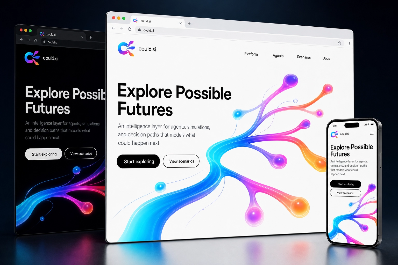 could.si website concept preview